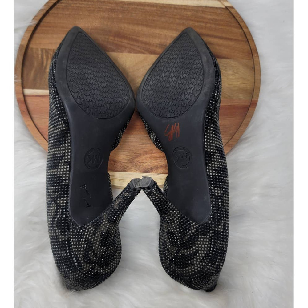 Michael Michael Kors Jamie Black Leaf 4" Pump Women's 10M - Picture 6 of 7